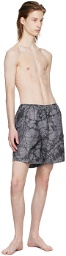 A-COLD-WALL* Gray Marble Swim Shorts
