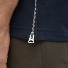 Sacai Men's Side Zip T-Shirt in Navy