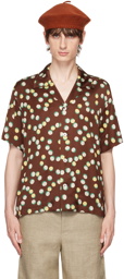 Bode Brown Bubble Dot Shirt