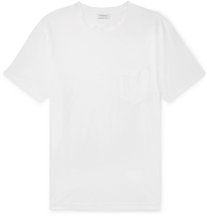 Photo: Sunspel - Cotton-Jersey T-Shirt - White