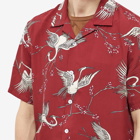 Rag & Bone Men's Avery Vacation Shirt in Red Crane