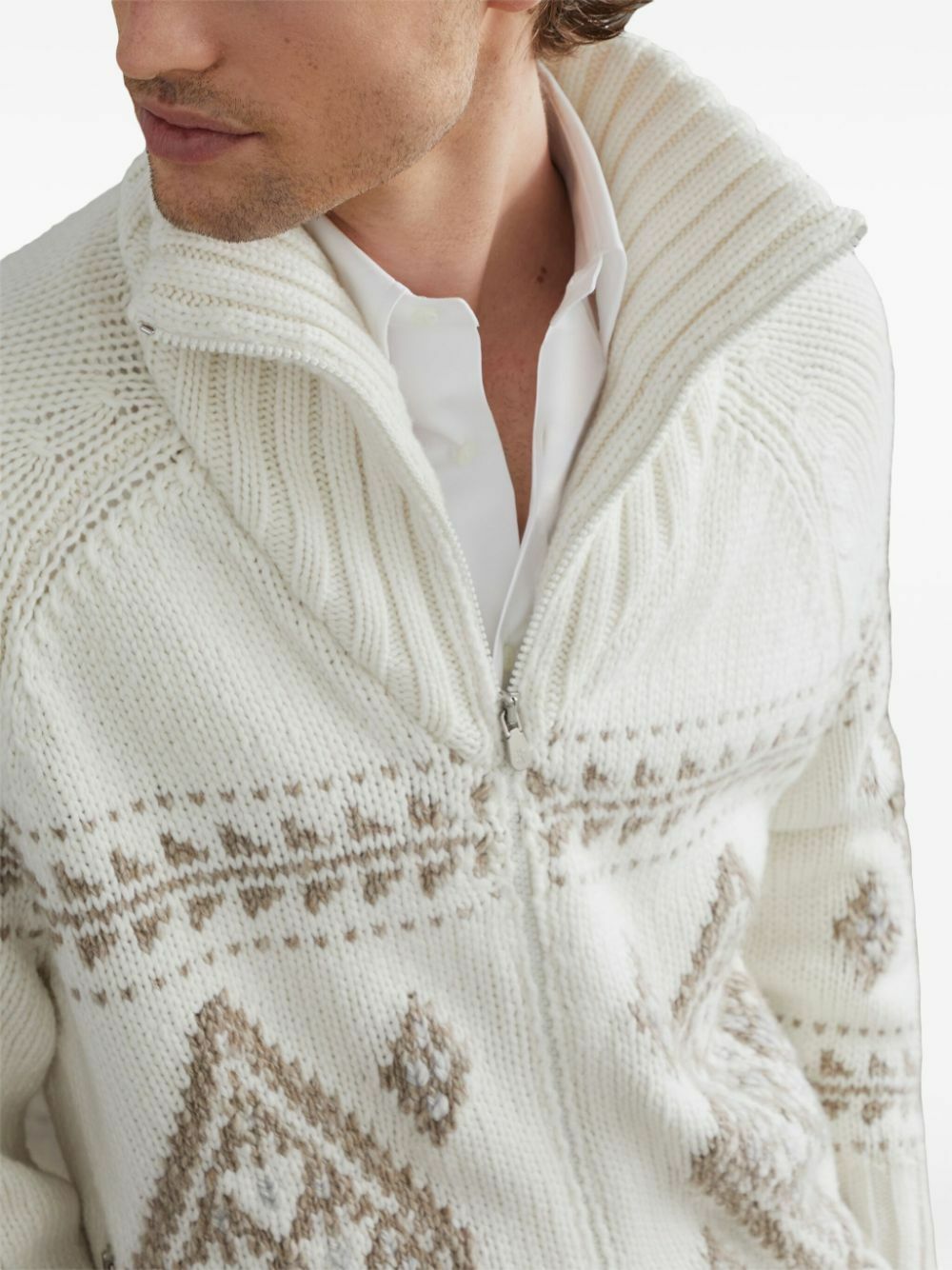 BRUNELLO CUCINELLI カシミヤ ジップアップアウター Brunello Cucinelli zip-up Cashmere Hoodie | Neutrals | FARFETCH