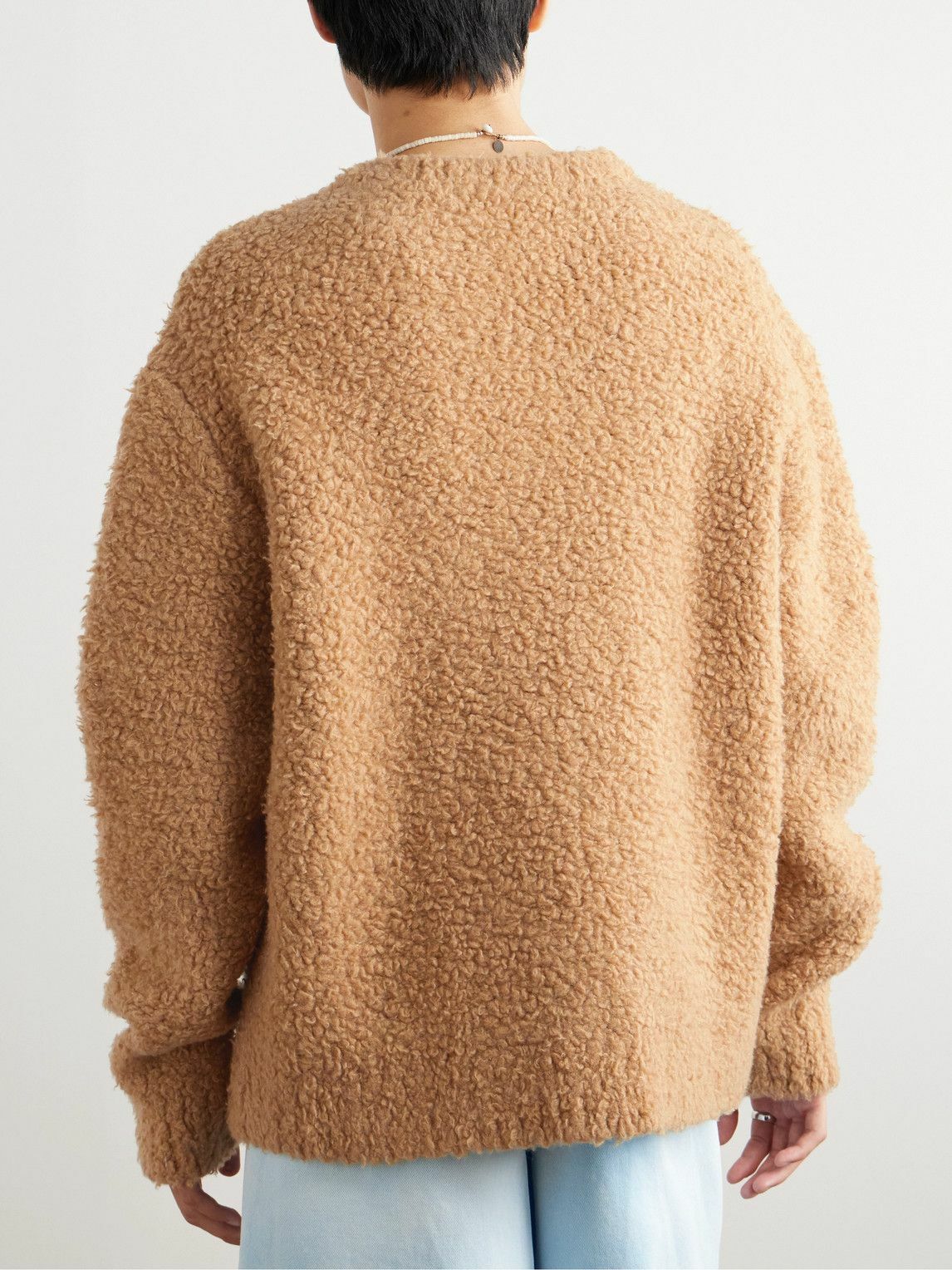 The Elder Statesman - Cashmere and SIlk-Blend Fleece Sweater