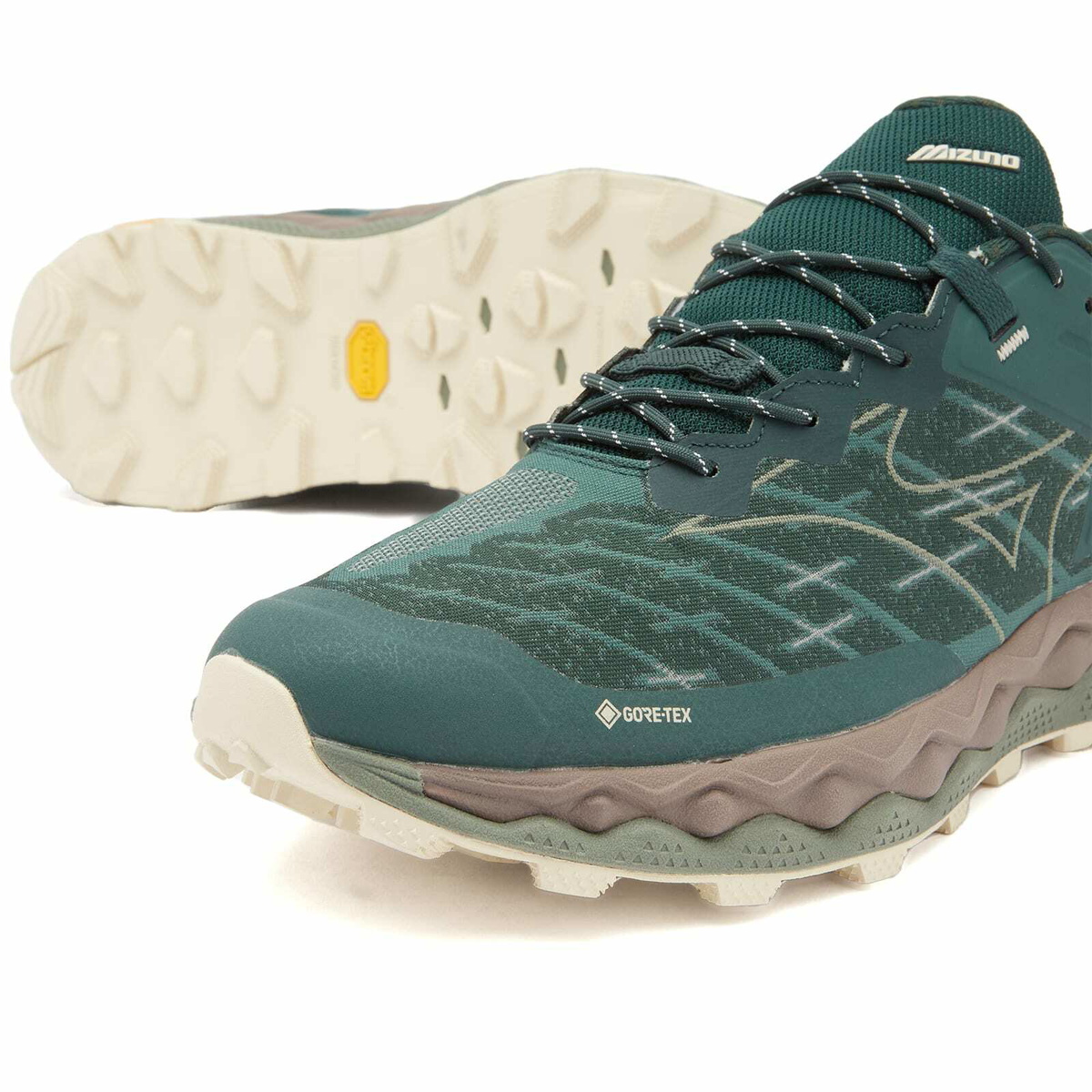 Mizuno Wave Mujin LS GTX in Pine Grove/Ultimate Grey/Bistro Green