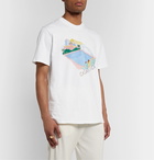 Casablanca - Casa Pool Printed Cotton-Jersey T-Shirt - White