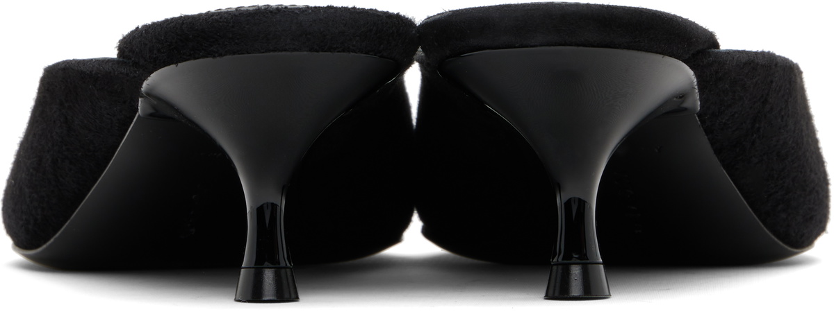 Victoria Beckham Black Sloan Suede Mules