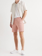 Faherty - Lucaya Slim-Fit Textured Cotton-Blend Drawstring Shorts - Pink