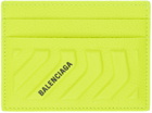 Balenciaga Yellow Embossed Card Holder