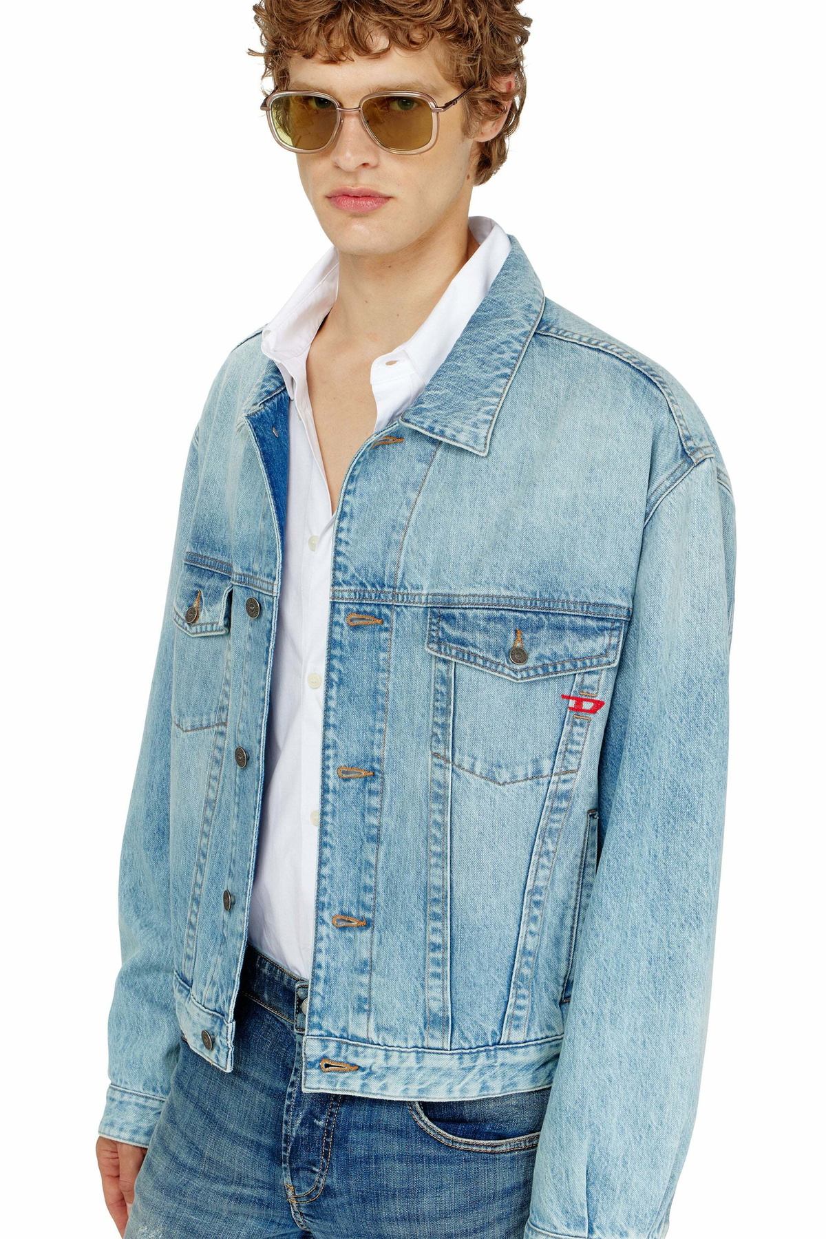 Diesel Trucker jacket in denim - Denim Jackets - Unisex - Blue