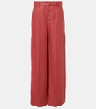 Brunello Cucinelli Hemp and linen wide-leg pants