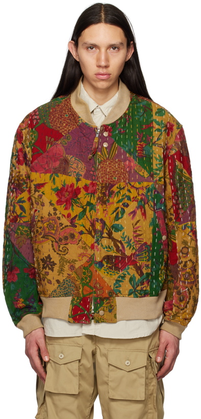 Photo: Engineered Garments Multicolor Embroidered Bomber Jacket