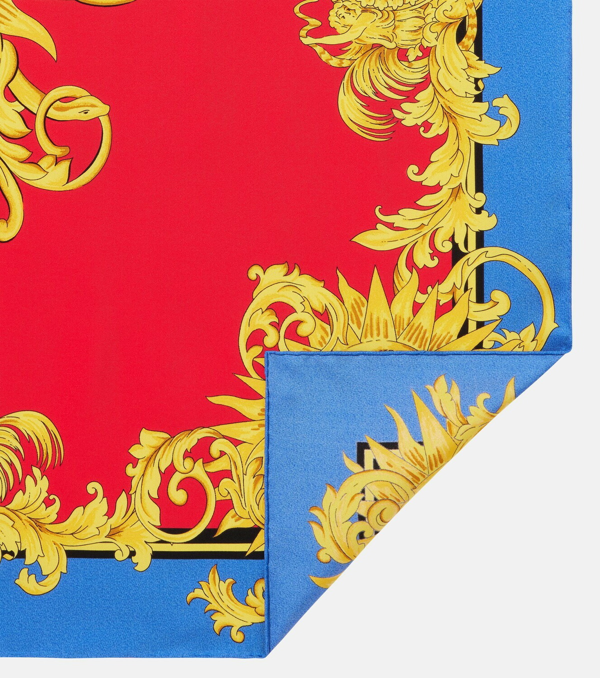 Versace Printed silk twill scarf