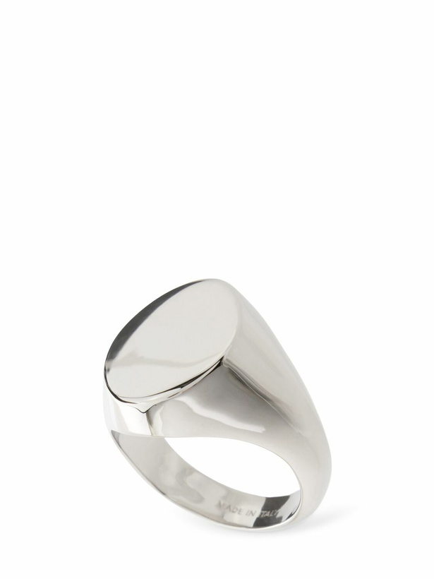 Photo: MM6 MAISON MARGIELA Mm6 Minimal Logo Brass Ring