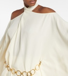 Taller Marmo Piccolo Mambo belted crêpe minidress