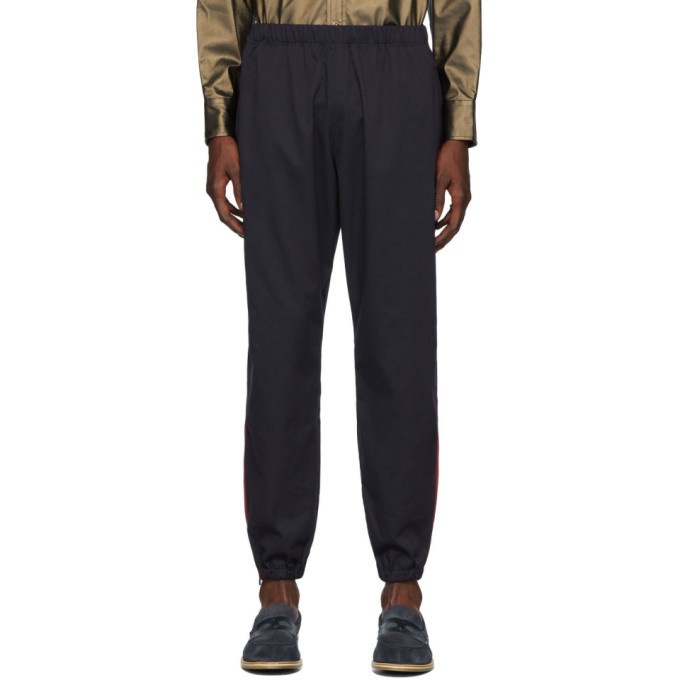 Photo: Needles Navy and Red Dry Side Line Lounge Pants