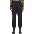 Needles Navy and Red Dry Side Line Lounge Pants