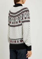 Khaite Marc Fair Isle Cashmere Cardigan Ivory