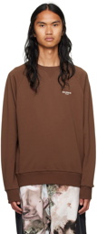 Balmain Brown Flocked Sweatshirt