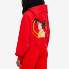 JW Anderson Women's x Run Hany Cropped Hoody in Scarlet