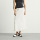 RIXO Women's Crystal Maxi Skirt in Cream