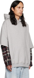 Marni Gray Layered Hoodie