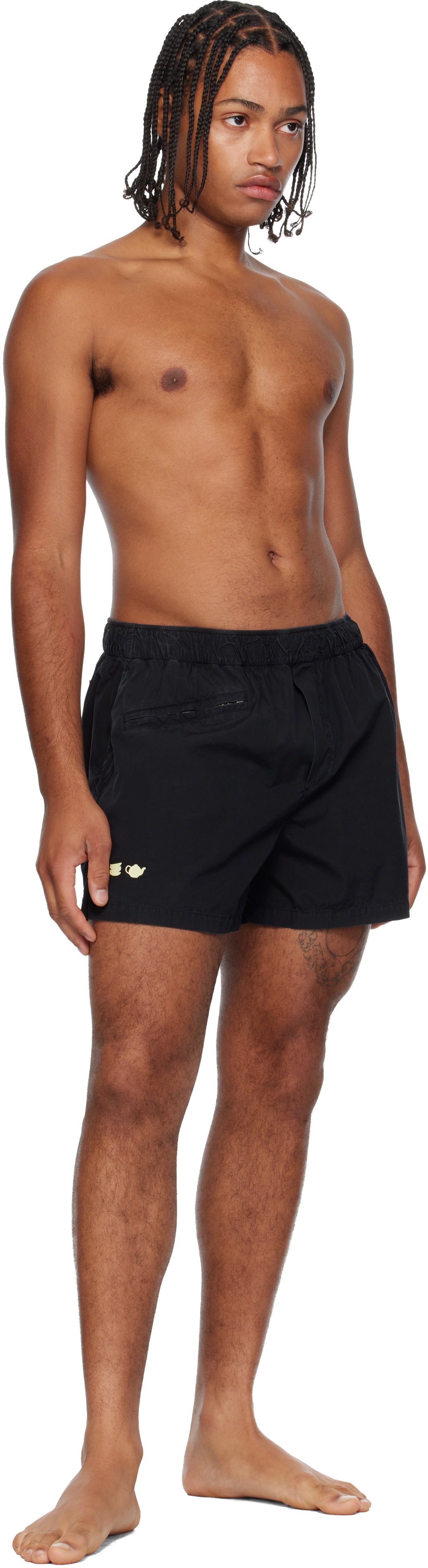 JW Anderson Black Embroidered Shorts
