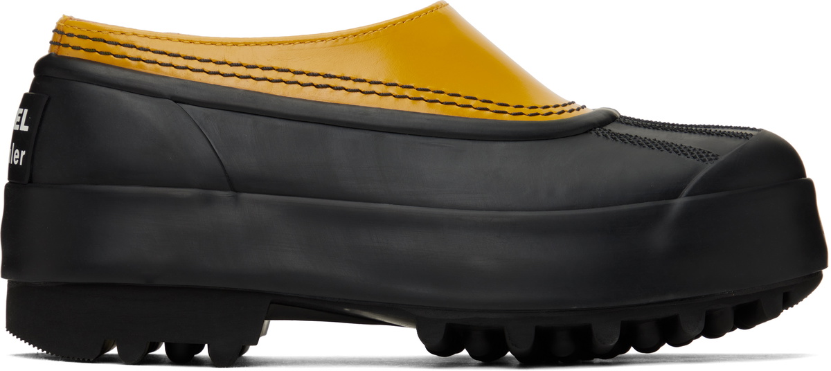 Proenza Schouler Yellow & Black SOREL Edition Caribou Slip-on Loafers