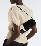Khaite Kye Small paneled calf hair shoulder bag