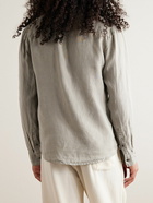 James Perse - Garment-Dyed Linen Shirt - Gray