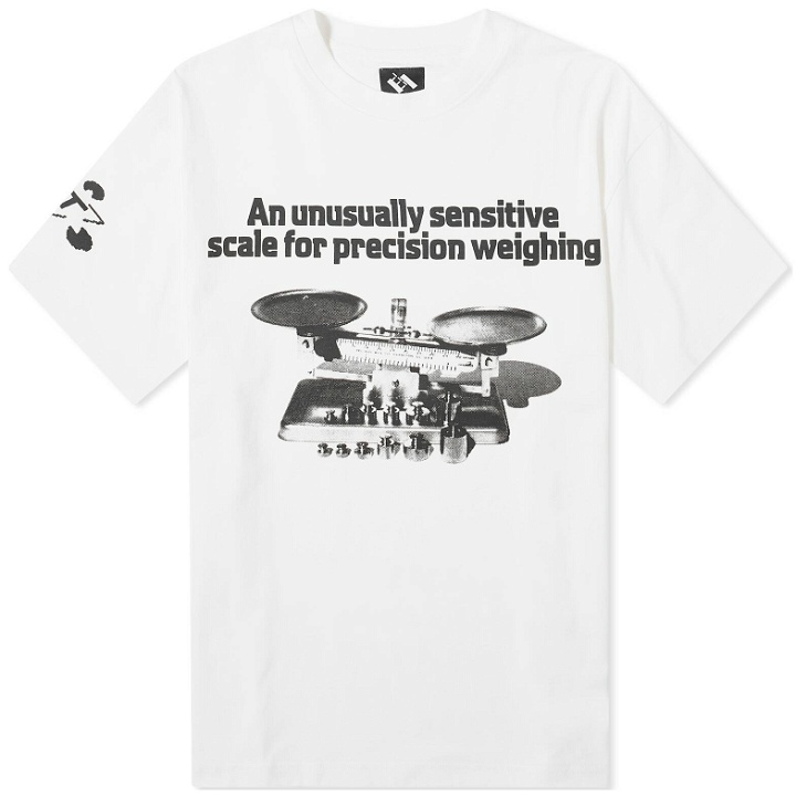 Photo: The Trilogy Tapes Men's Weights T-Shirt in White