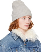 Alexander Wang Gray Ribbed Beanie