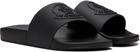 Moncler Black Basile Rubber Pool Slides