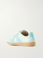 Maison Margiela - Replica Leather and Suede Sneakers - Blue