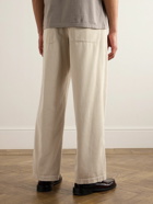 Barena - Velier Straight-Leg Garment-Dyed Cotton-Corduroy Trousers - White