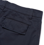 Brunello Cucinelli - Cotton-Blend Twill Cargo Shorts - Blue