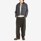 Awake NY Men's Leopard Corduroy Work Jacket in Navy