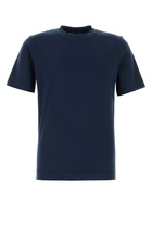 Fedeli Navy Blue Cotton T-shirt