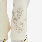 Maharishi Men's Cloud Embroidered Track Pants in Ecru