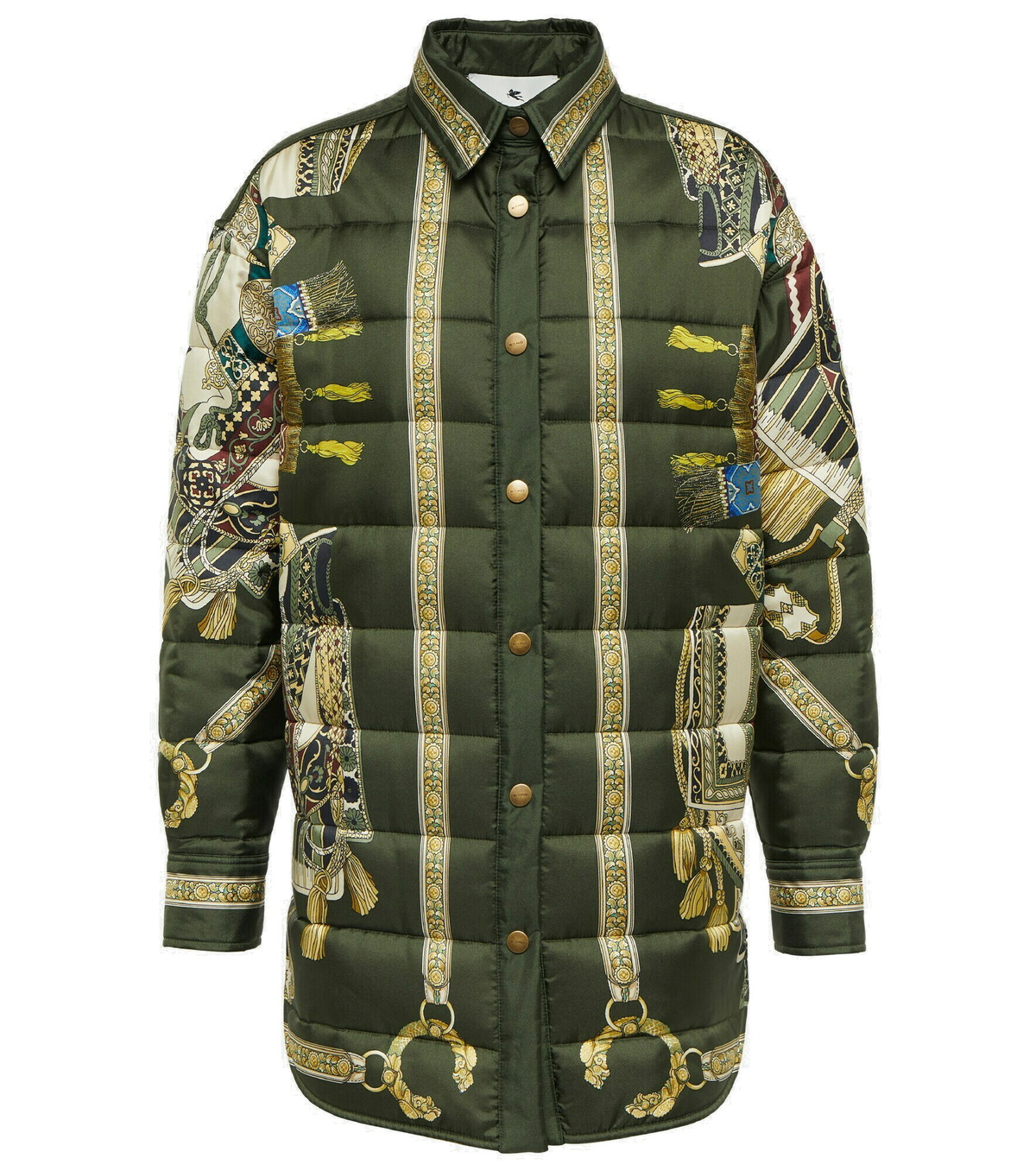 Etro Printed quilted silk jacket Etro