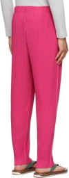 Homme Plissé Issey Miyake Pink Monthly Color June Trousers