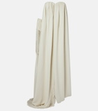 Calvin Klein Collection Vicky fringed gathered gown