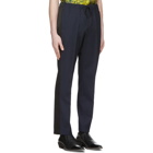 Dries Van Noten Navy Perkino Tape Trousers