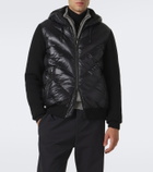 Bogner Zisco down-paneled hooded wool cardigan