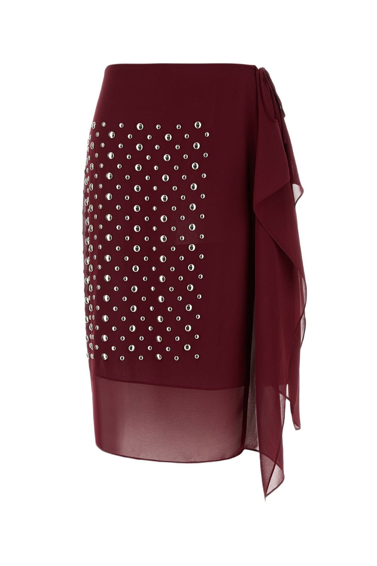 Dries Van Noten sheraz Skirt With Jacquard Snake Print Dries