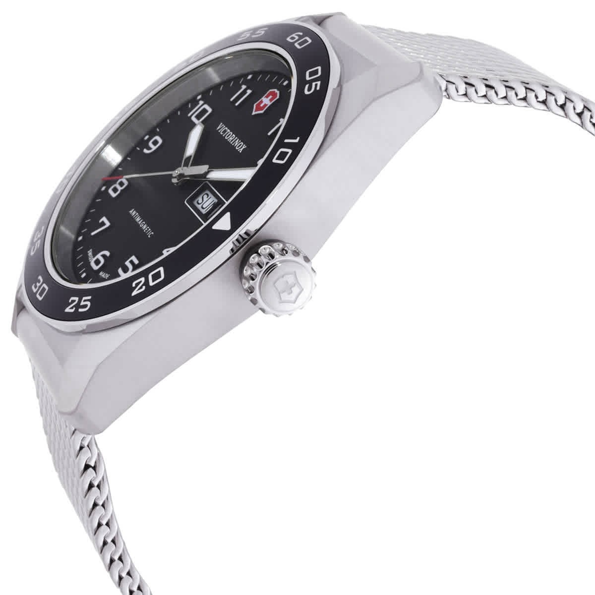 Victorinox Swiss Army Quartz Black Dial Mens Watch 242043
