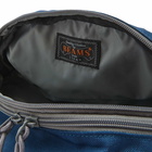 Beams Plus Men's 2 Zip Waist Pack in Blue