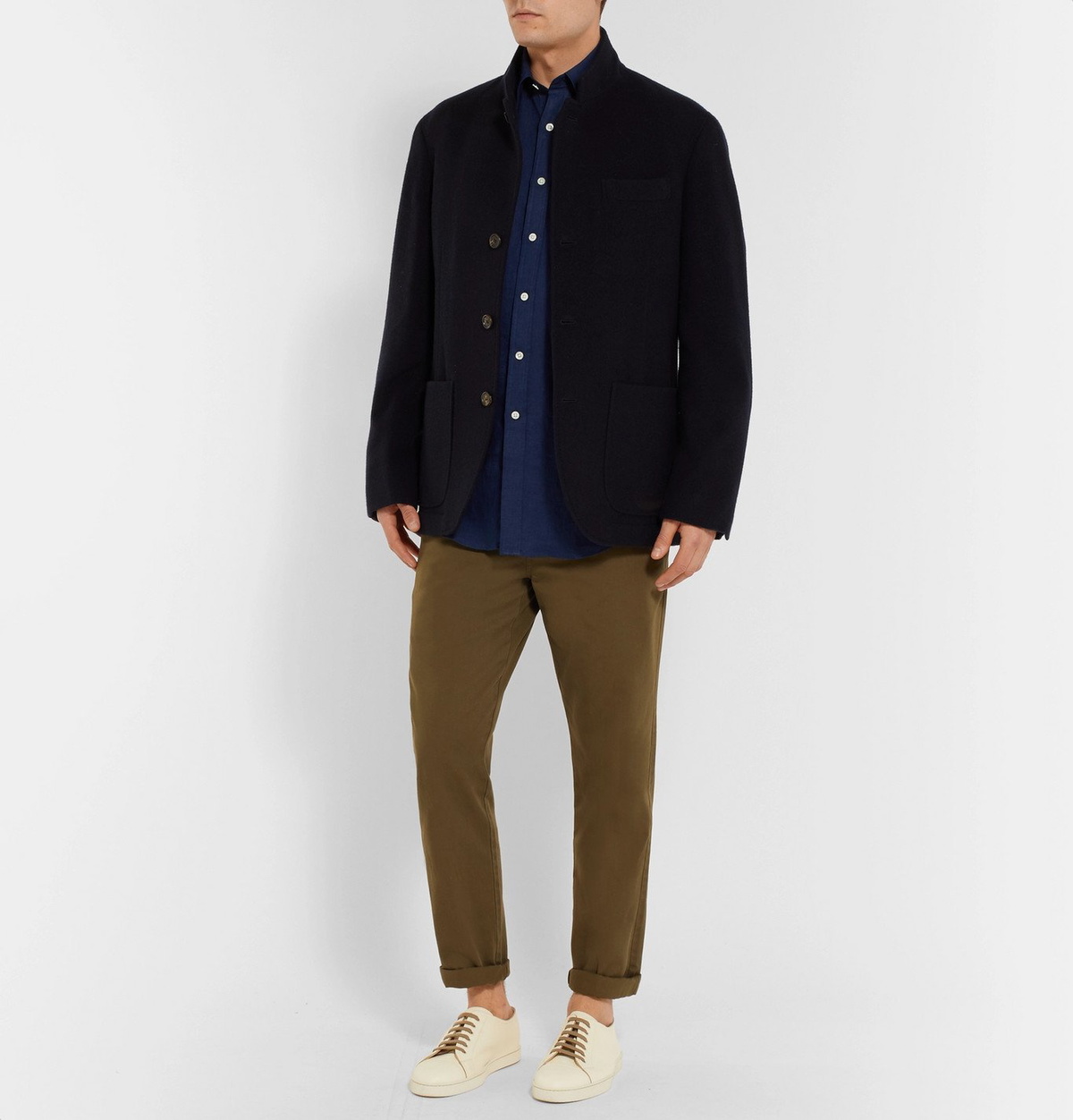 Anderson & Sheppard - Linen Shirt - Blue Anderson & Sheppard