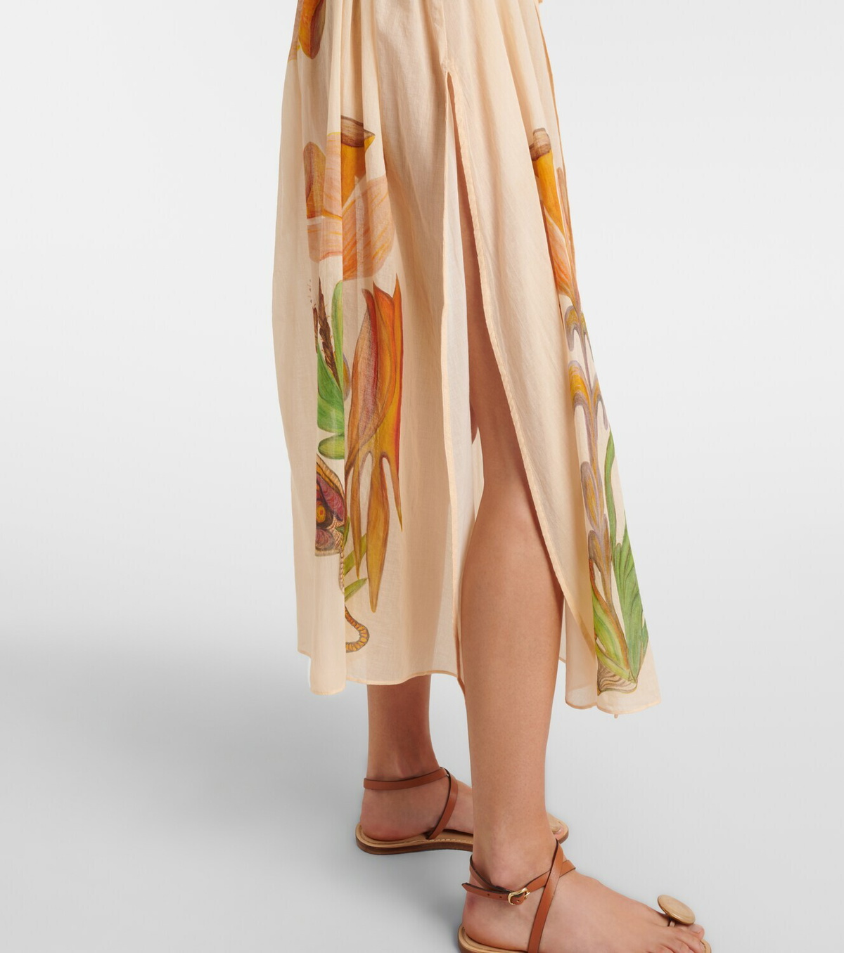 Ulla Johnson x Anna Zemánková cotton midi dress