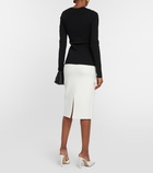 Victoria Beckham Asymmetric cutout top