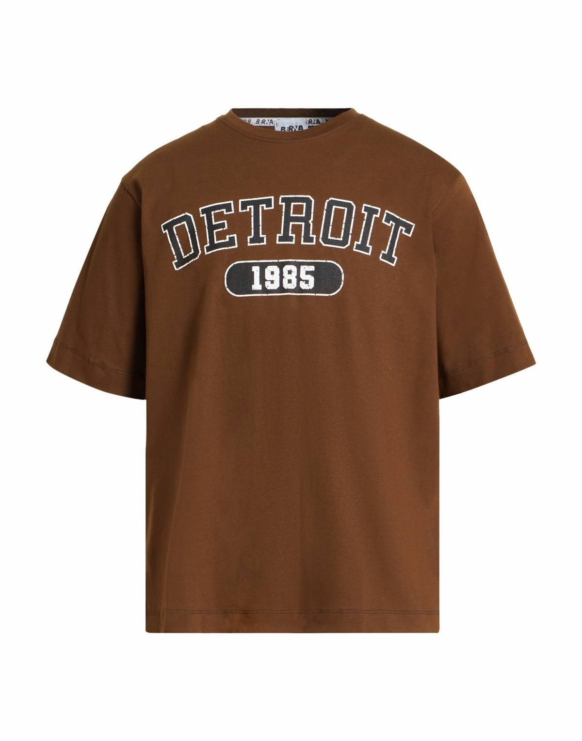 Berna Mens T-shirt Chocolate in Brown